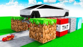 Tesla Cybertruck Transforming to GIANT MINECRAFT BLOCKS BTR Tesla Cybertruck in Teardown!