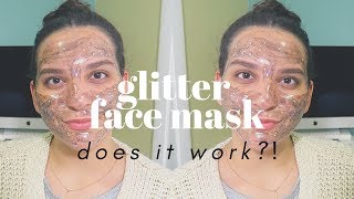 GLITTER FACE MASK TRY ON & FIRST IMPRESSIONS! | Sincerely, Steph