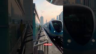 Dubai Metro 🚈🥰Sheikh Zayed road views #shorts #dubai #metro