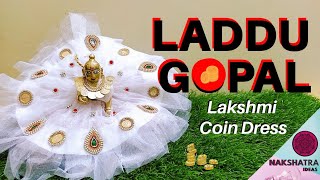 South Indian Style Diwali Poshak for Laddu Gopal | बिना सिलाई white Dress for laddu gopal