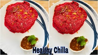 Healthy Breakfast Beetroot Chilla | Easy & Quick Breakfast Recipe | weight loss Breakfast | Recipe