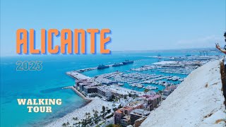 Alicante SPAIN ASMR Walking Tour, Castle and City - June 2023 Full HD