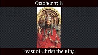 SUN Oct 27 2024 - Feast of Christ the King