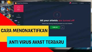 Cara Mematikan Antivirus Avast Di Laptop