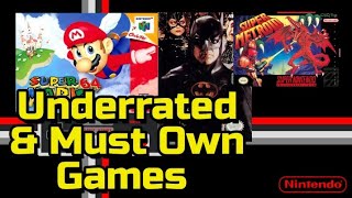 underrated/ must have  games for each console you own .