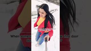 Sahi kahan na??? #manali #snowfall #sissu #explore #shorts #april2024 #funwithzaara #fyp #trending