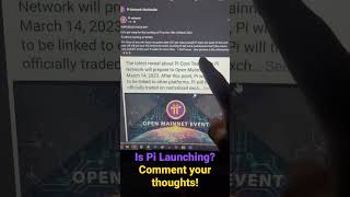 Is this real? Is Pi Network launching on March 14th, 2023? Let me know in the comments! #pinetwork