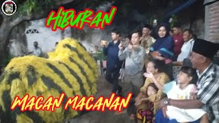 Hiburan Macan macanan di akhir acara arisan. ||