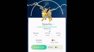 How to elvolve evee into jolteon Pokemon go