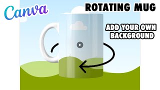 Rotating Mug Canva ADD YOUR OWN BACKGROUND - Template Tutorial