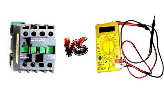 How to properly check a magnetic contactor with digital multi meter