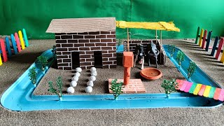 DIY Miniature Farm Diorama with Working Water Pump | Science Project Ideas | Mini DIY Farming