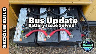 Bus Walk Through & Progress Update - Battery Issue Solved #Skoolie #skooliebuild #skoolieconversion