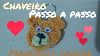 chaveiro em croche ursinho passo a passo DIY