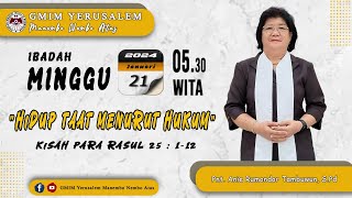 IBADAH MINGGU SESI 1 | GMIM YERUSALEM MANEMBO - NEMBO ATAS  | 21 JANUARI 2024