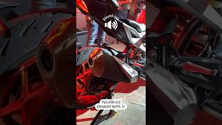 Tvs RTR 310 exhaust ￼ note ⚡️#bike #￼exhaust #bikerchick #moto #bikelover #tvsrr310