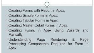 Oracle Apex Online Training