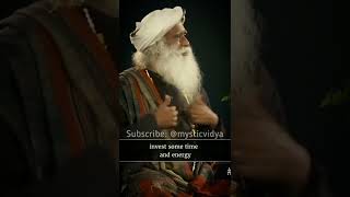 Spend some time upon yourself! | @Sadhguru #shorts