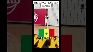 THE LOWEST PAID NBA PLAYER💞#nba #nba2024 #basketball #nbanews #shortvideo #basketballgame