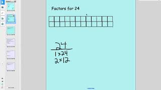 Factors and multiples