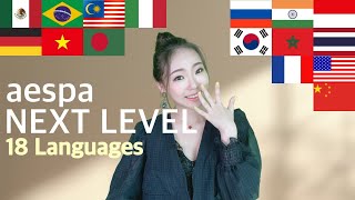 aespa - Next Level 1 GIRL 18 different Languages Multi-Language (cover by MiRae Lee)