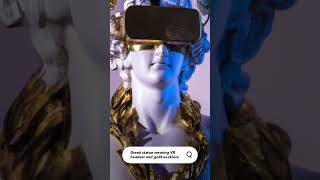 Asking AI for Greek statues wearing VR headsets and gold chains. #ai #art #short