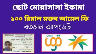 বর্তমানে ইকামা ১০০ রিয়াল মক্তব আমেল ফি আপডেট | iqama renew fees 100 riyal update