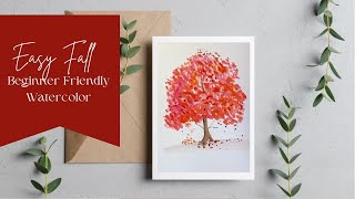 Paint an Autumn Tree in Watercolor