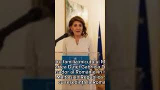 Mesajul ambasadoarei României în Italia pt familia Ligia-Anca și Daniel Achitei