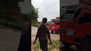 Truck menanjak, Longsor perlahan-lahan di songoluli #shorts