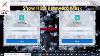 How to Show Hide Password Mask in Oracle Apex | Mr Gactack