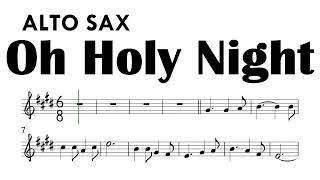 Oh Holy Night Alto Sax Sheet Music Backing Track Partitura