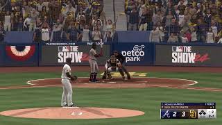 MLB The Show 24 - Post Season - WILD CARD -GAME 1- Atlanta Braves vs San Diego Padres LIVE