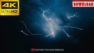 🎁4K Spectacular lightning strikes | DAILY NATURE FOOTAGE