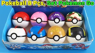 Pokeball 8 Pcs, Set Pokemon Go | Unboxing TV