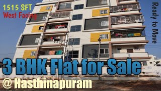 3 BHK Flat for Sale at Reddy Hills # P60 || Hasthinapuram || BN Reddy || Hyderabad ||