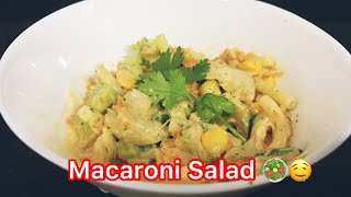 أسرع وألذ سلطة مكرونة 😍 Macaroni Salad