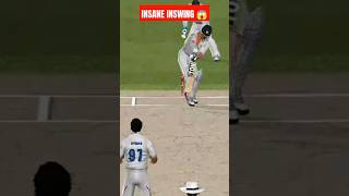 UNBELIEVABLE SWINGS IN CRICKET 😱 | RARE MOMENTS IN REAL CRICKET 25 #cricket #shorts