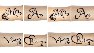 Letter mehndi designs | Simple henna mehndi designs | mehndi design | VMAR mehndi |