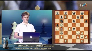 Memorialul Cristina Foisor - Timisoara Grand Prix Rapid, Hans Niemann locul 1 cu 9,5 puncte din 10