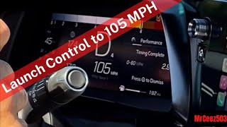 C8 Corvette Launch to 105 MPH