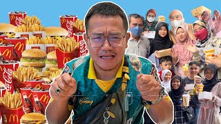 BELANJA 100 ORANG MCDONALDS PERCUMA #JelajahHaloBorneo