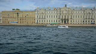 Russia St. Petersburg panorama of the city from the river Neva