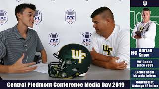 West Forsyth Head FB Coach Adrian Snow at CPC Media Day 2019