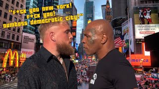 Jake Paul Clashes with Crowd at Mike Tyson Press Conference #paultyson