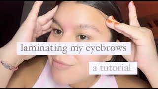 laminating my eyebrows at home: tutorial