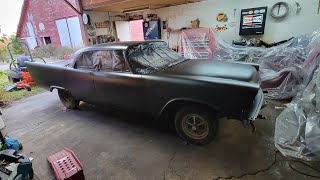 1958 Chrysler Windsor Rat Rod Part 4, Painting it Blitz Black.