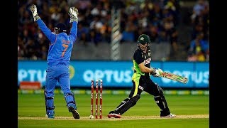 MS DHONI FASTEST STUMPING VS AUSTRALIA 2017