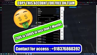 100$ to 10000$ Live Account Challenge 🤑💸 COPY MY MT4 ACCOUNT FOR FREE !!