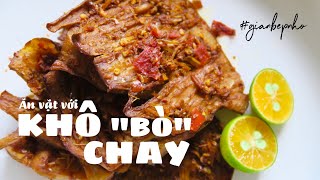 Khô bò chay | Khô chay làm từ nấm | Món ăn vặt chay | Món chay | Gian bếp nhỏ